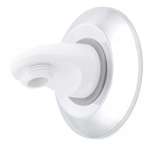 Aqualisa wall outlet assembly - white/chrome (215035) - main image 1
