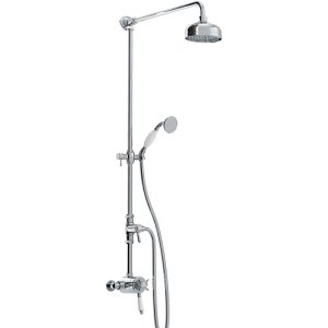 Bristan 1901 exposed dual control shower with diverter and rigid riser kit (N2 CSHXDIV C) - main image 1