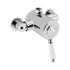 Bristan 1901 thermostatic exposed single control shower valve - top outlet (N2 SQSHXTVO C) - main image 1