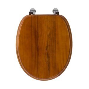Croydex Solid Wood Toilet Seat - Antique Pine (WL515041) - main image 1