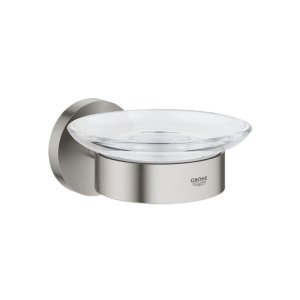 Grohe Essentials Soap Dish With Holder - Supersteel (40444DC1) - main image 1