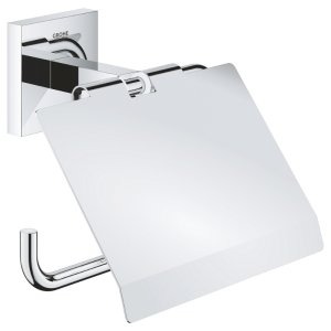 Grohe Start Cube Toilet Paper Holder With Cover - Chrome (41102000) - main image 1