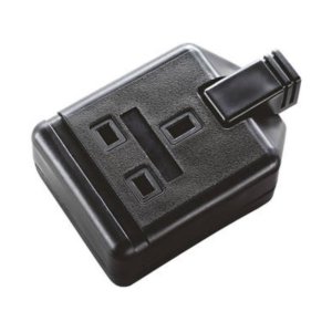 Masterplug 1 Gang Black Heavy Duty Trailing Socket Fused With Indicator (ELS13B-01) - main image 1