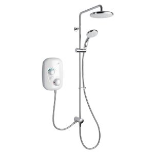 Mira Event XS Dual Outlet Thermostatic Power Shower - White (1.1532.425) - main image 1