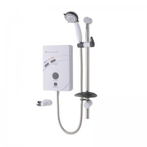 MX Thermostatic Care 2 QI electric shower 9.5kW - white/chrome (GD2) - main image 1