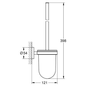 Grohe Essentials Toilet Brush Set - Brushed Warm Sunset (40374DL1) - main image 2
