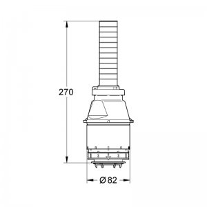 Grohe DAL single flush valve assembly (42137000) - main image 2