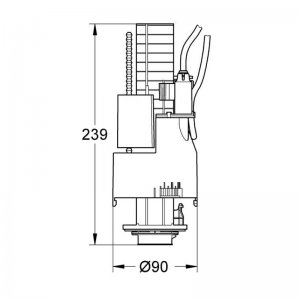 Grohe dual flush valve (42774000) - main image 2
