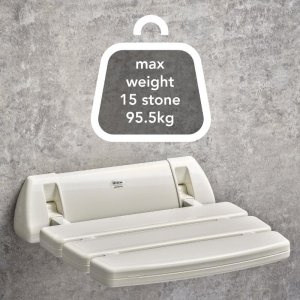 Mira Shower Seat White (2.1536.128) - main image 3