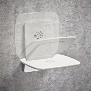Mira premium shower seat - white/chrome (2.1731.001) - main image 4