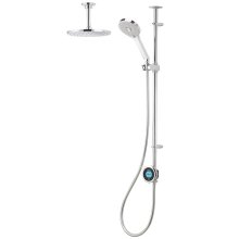 Aqualisa Optic Q Smart Shower Exposed with Adj and Ceiling Fixed Head - Gravity Pumped (OPQ.A2.EV.DVFC.23)