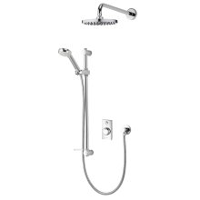 Aqualisa Visage Q Smart Shower Concealed with Adj and Wall Fixed Head - Gravity Pumped (VSQ.A2.BV.DVFW.23)