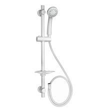 Croydex Essentials Shower Set/Shower Rail Set - 3 Spray - White (AM169322)