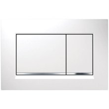 Buy New: Geberit Sigma30 dual flush plate - white/bright chrome (115.883.KJ.1)