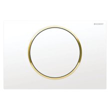 Geberit Type 10 flush plate - white/gold (115.758.KK.5)