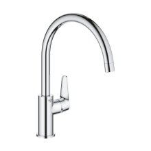 Buy New: Grohe BauCurve Single Lever Sink Mixer - Chrome (31231001)