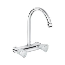 Buy New: Grohe Costa L Wall Sink Mixer - Chrome (31186001)
