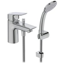 Buy New: Ideal Standard Tesi single lever one hole bath shower mixer with shower set (B1957AA)