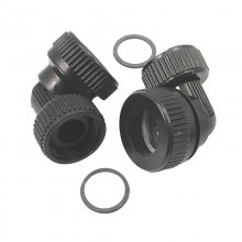 Aqualisa Inlet elbow assembly - Black (Pair) (022501)