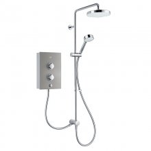 Mira Decor Dual Thermostatic Electric Shower 10.8kW - Warm Silver (1.1894.003)