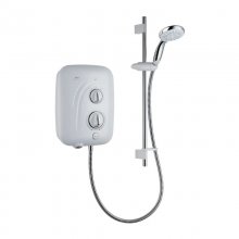 Buy New: Mira Elite SE Thermostatic Pumped Electric Shower 9.8kW - White/Chrome (1.1941.001)