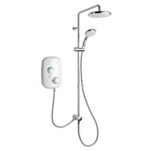 Mira Event XS Dual Outlet Thermostatic Power Shower - White (1.1532.425)