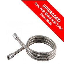 MX 2.0m long life shower hose - Stainless steel (DGD)