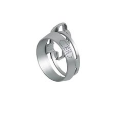 Aqualisa On/off contol graphic ring - Satin chrome (Reverse) (214039)