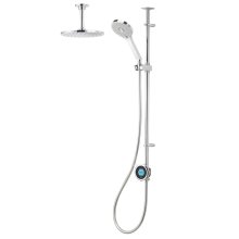 Aqualisa Optic Q Smart Shower Exposed with Adjustable and Ceiling Fixed Head - HP/Combi (OPQ.A1.EV.DVFC.23)