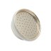 Aqualisa Antique style 60mm spray plate and head - White/gold (213042) - thumbnail image 1