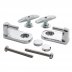 Ideal Standard Creat normal close seat and cover hinge set - chrome (EV197AA) - thumbnail image 1