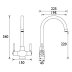 Bristan Monza Easyfit Sink Mixer - Brushed Nickel (MZ SNK EF BN) - thumbnail image 2