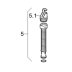 Geberit overflow pipe extension with valve clip (240.278.00.1) - thumbnail image 2