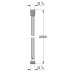 Grohe Vitalioflex Metal 2m Shower Hose - Chrome (22107000) - thumbnail image 2
