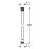 Grohe Vitalioflex Silver Long-Life 1.25m Shower Hose - Chrome (22110000) - thumbnail image 2