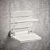 Mira Shower Seat White and Chrome (2.1536.129) - thumbnail image 2