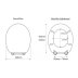 Croydex Vida Sit Tight Toilet Seat - White (WL600222H) - thumbnail image 4