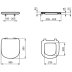 Ideal Standard Tempo seat and cover for short projection bowls- standard close (T679801) - thumbnail image 4