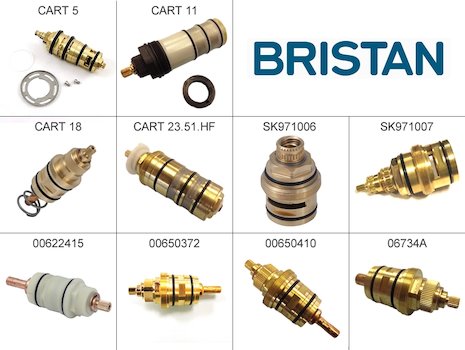 Bristan thermostatic cartridges spares breakdown diagram