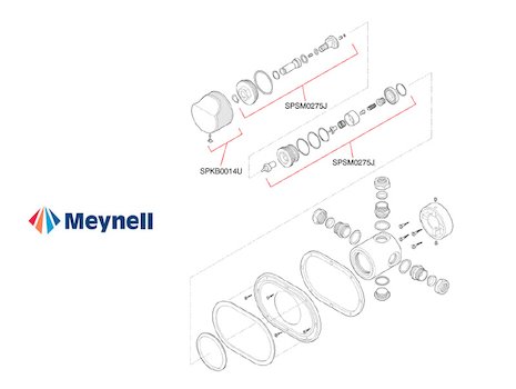 Meynell Victoria Recessed (Victoria) spares breakdown diagram