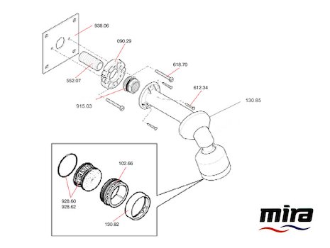 Mira 310 BIR spares breakdown diagram