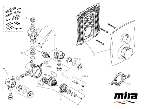 Mira Discovery Dual B (2005-current) (1.1609.002) spares breakdown diagram