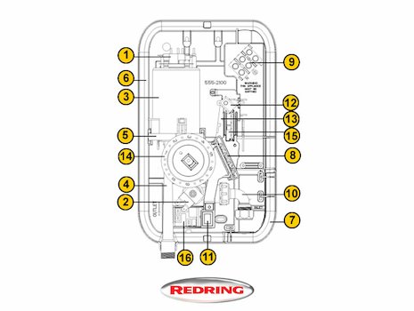 Redring Expressions 500S (Expressions 500S) spares breakdown diagram