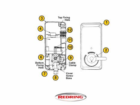 Redring Florida 8 (Florida 8) spares breakdown diagram