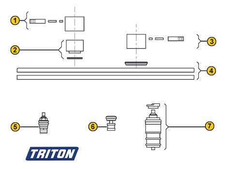 Triton Aspirante Tenero Dual (Tenero) spares breakdown diagram
