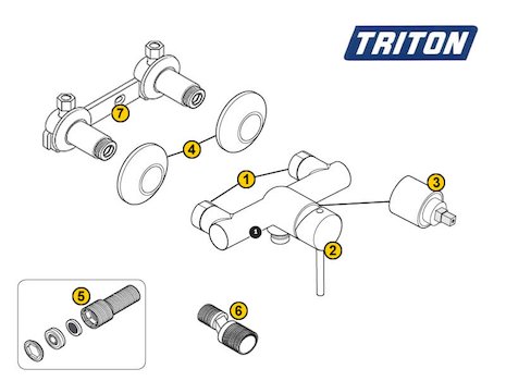 Triton Emino Exposed (Emino) spares breakdown diagram