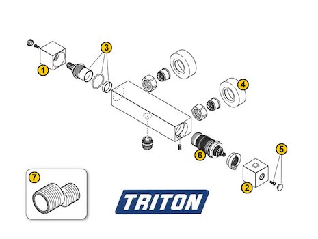 Triton Matino (Matino) spares breakdown diagram