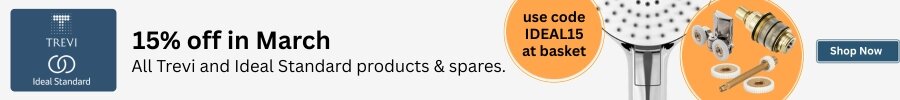 Get 15% off Ideal Standard and Trevi spares