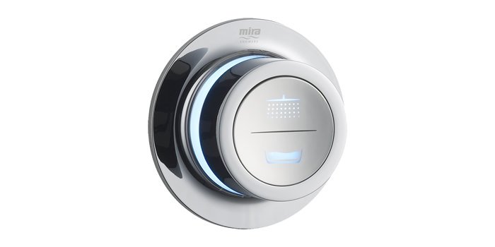 Meet the Mira Mode digital showers image 2 - All Mira Mode models come with stylish controllers, fitted with rotary temperature action and LED lights.