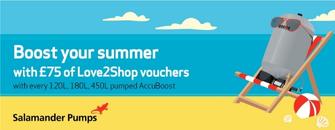 Boost your summer with £75 of Love2shop vouchers!